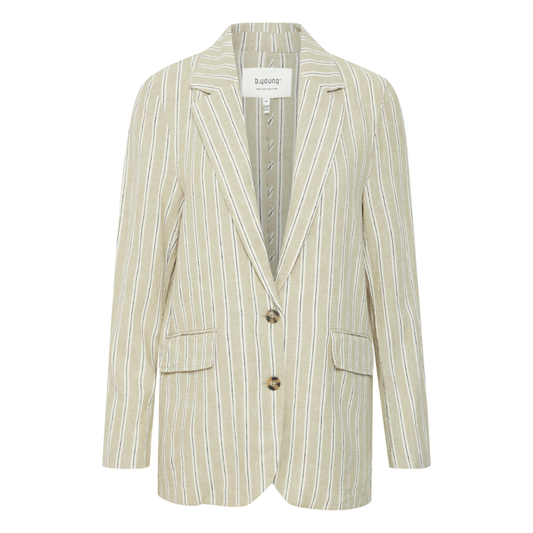 B Young Falakka Blazer Tea Stripe Mix 20814547