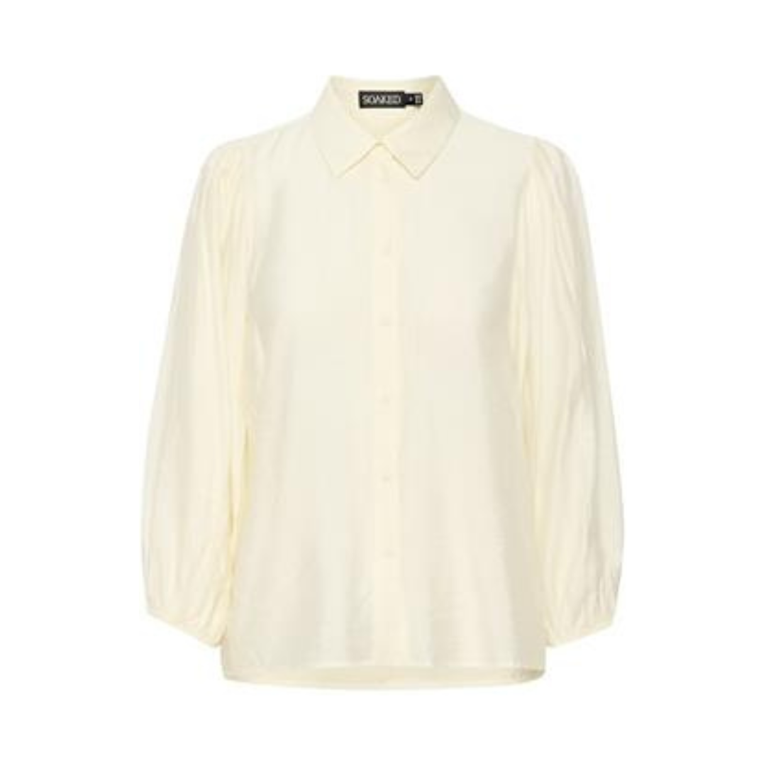 Soaked in Luxury Leodora Shirt Whisper White 30407386