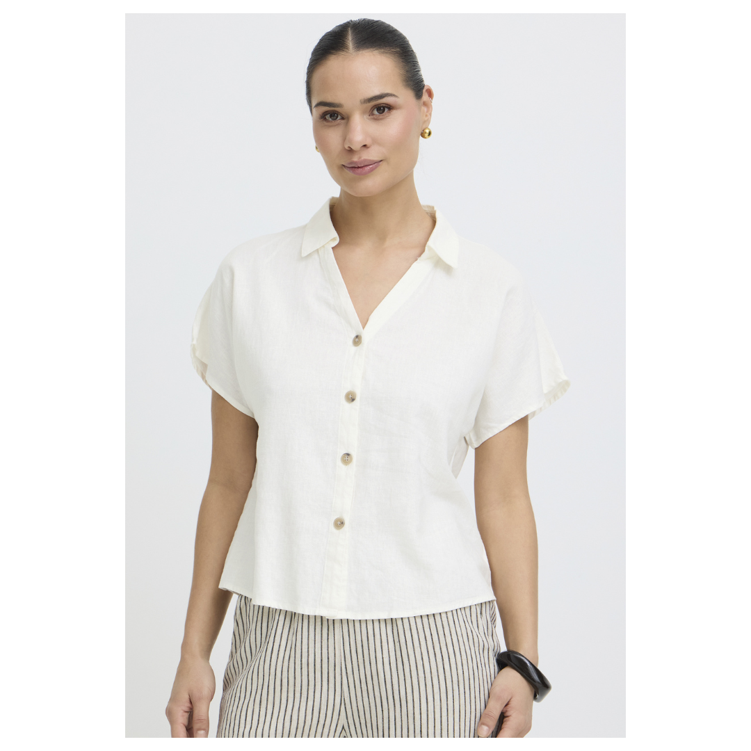B Young Falakka Cap Sleeve Shirt Marshmallow 20818820