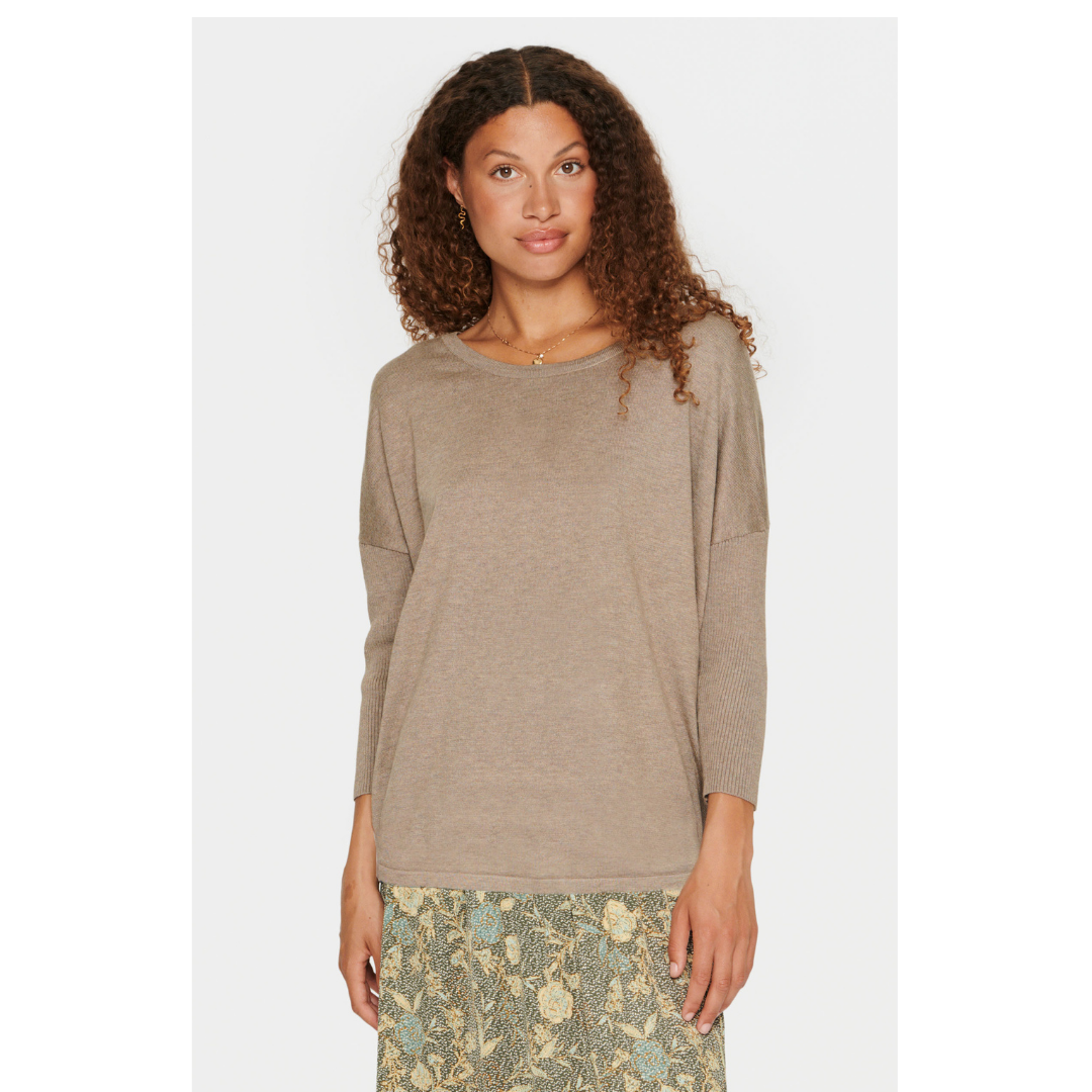 Saint Tropez Mila Pullover R-Neck Atmos 30500003