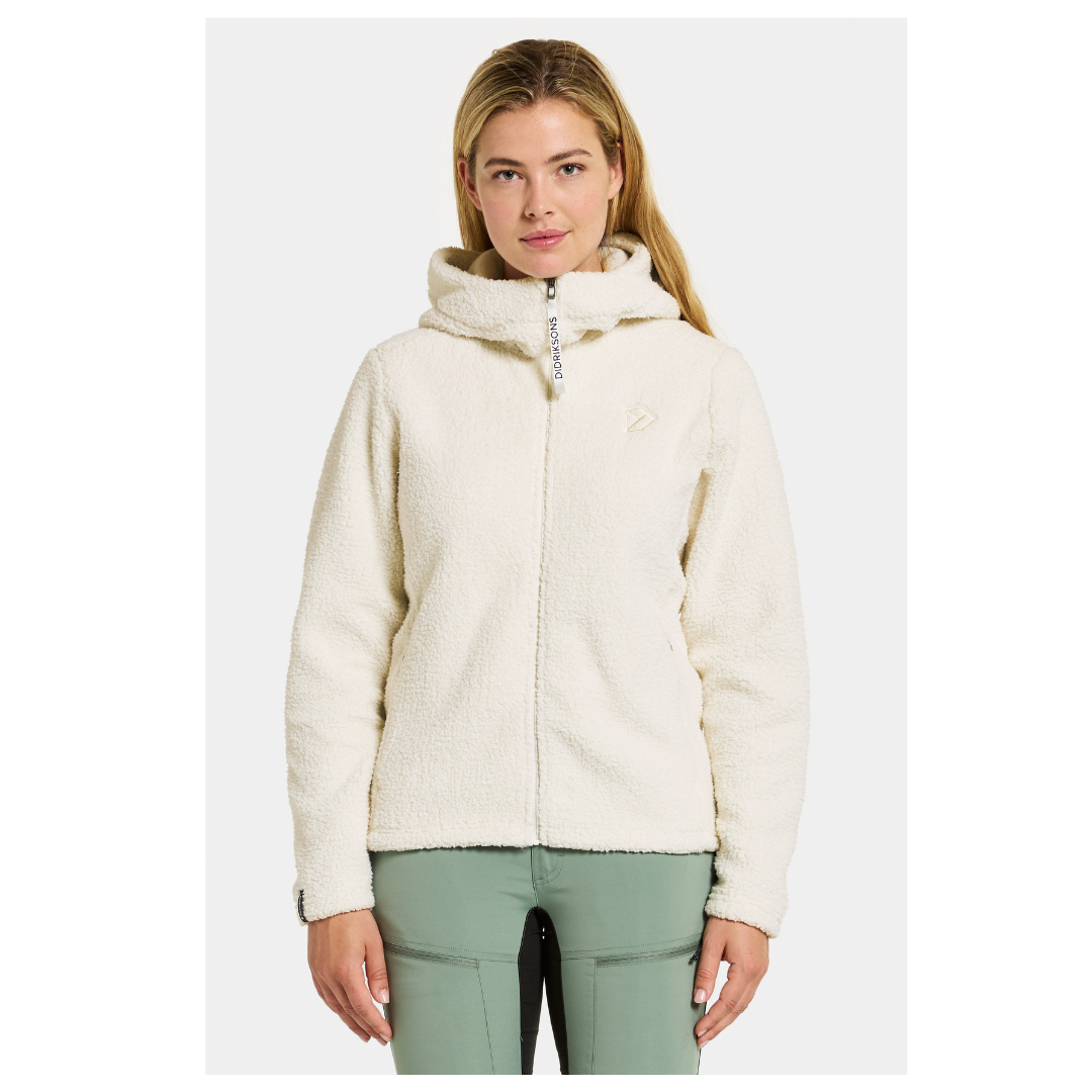 Didrikson Anniken Full Zip Fleece Jacket Shell White 50722 398