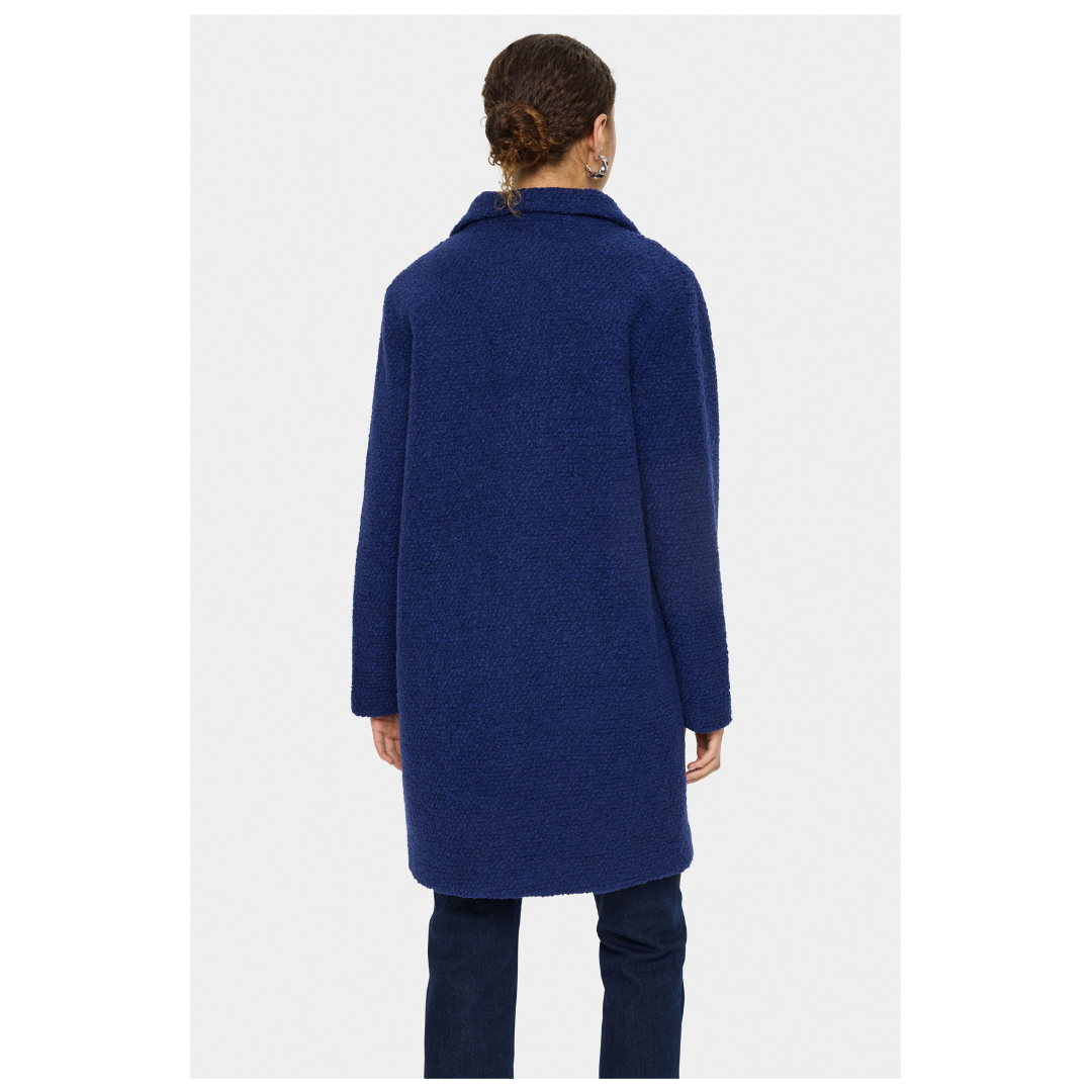Saint Tropez Ferddy Wool Coat Midnight Sail 30513444
