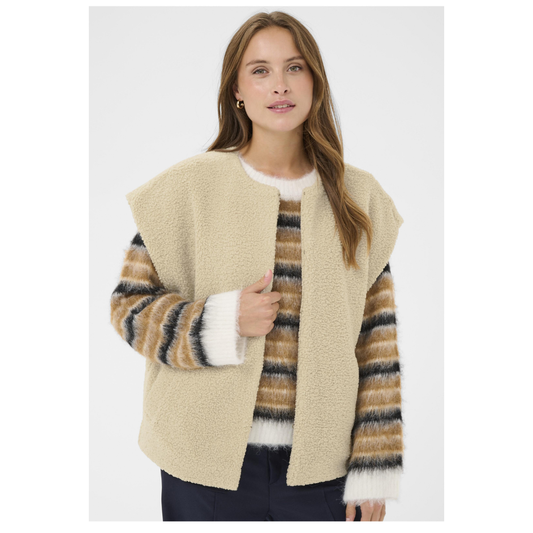 Saint Tropez Odalis Vest Oatmeal 30514719