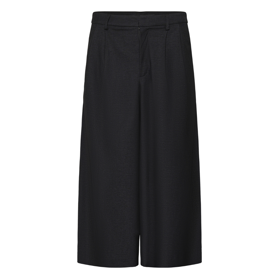 Kaffe Gabby Culotte Pants Dark Grey Melange 10512283