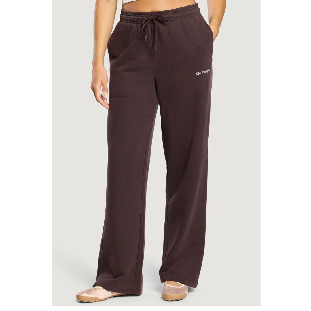 Gympluscoffee Wide Leg Joggers Mocca Bean