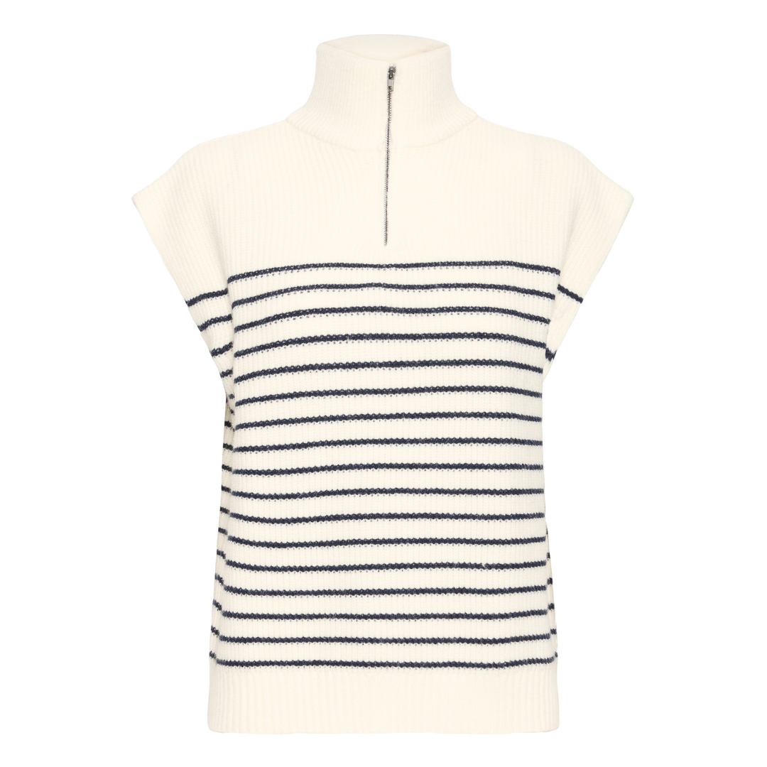 Fransa Vinna Vest Navy Stripe 20617650
