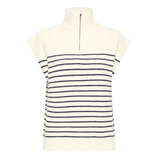 Fransa Vinna Vest Navy Stripe 20617650