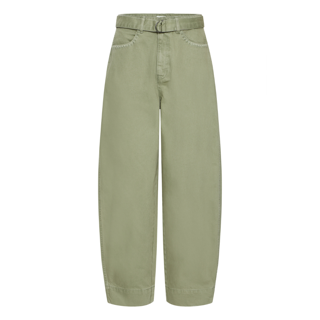 Ichi Olia Jeans Oil Green 20125029