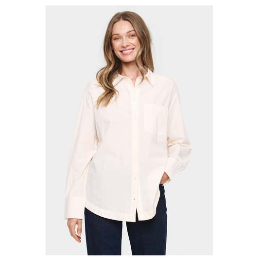 Saint Tropez Findre Shirt Pearled Ivory 30513438