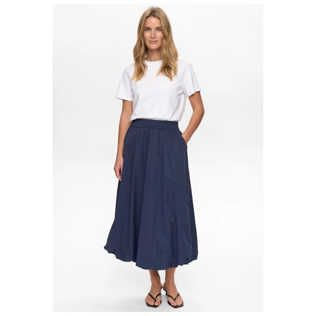 Numph Nufrankie Balloon Skirt Dark Sapphire 706268