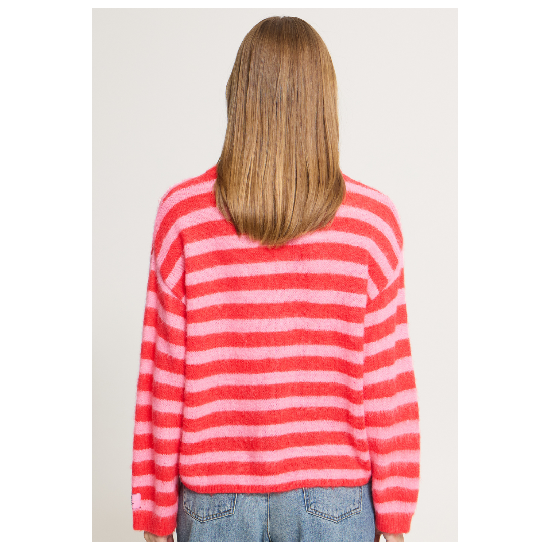 Ichi Blush Jumper Poinsettia 20126390
