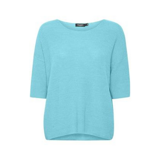Soaked in Luxury Tuesday Cotton Jumper Sea Jet 30404993