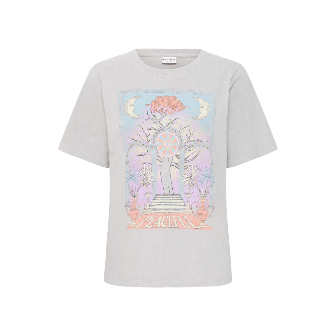 Pulz Callie T Shirt Brilliant White 50209049
