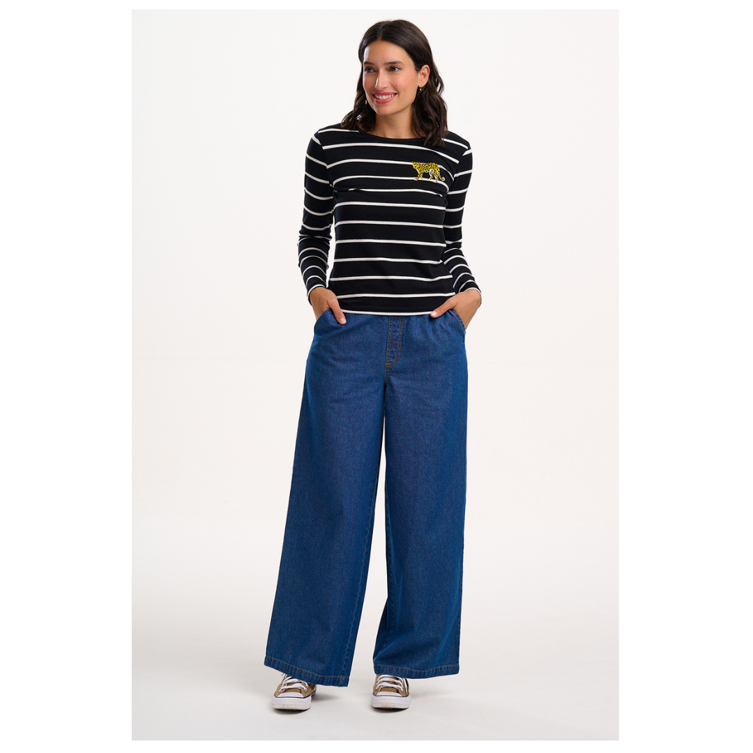 Sugarhill Brighton Immy Trousers Deep Blue Denim TR0105