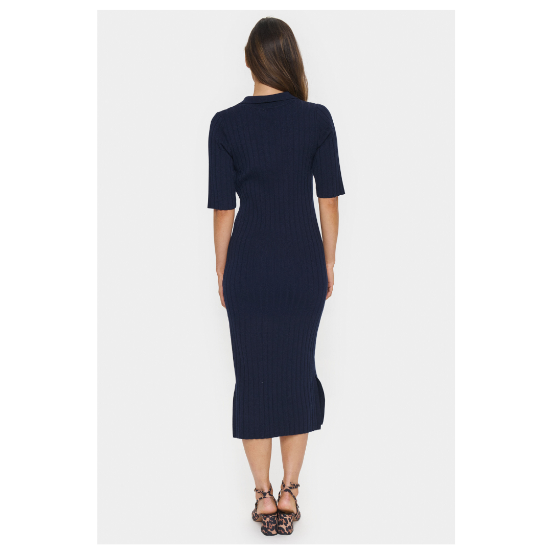 Saint Tropez Juanna Polo Dress Baritone Blue 30513925