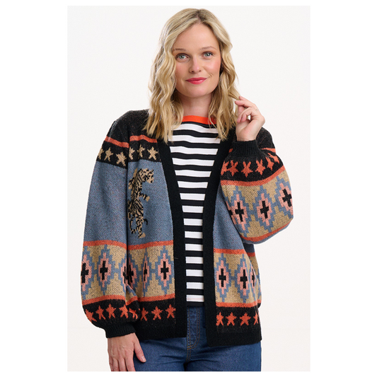 Sugarhill Brighton Yvette Cardigan Climbing Tigers K0908