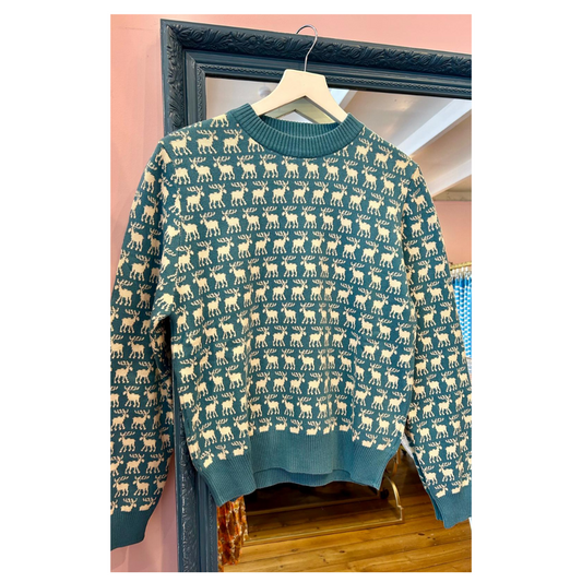 Pretty Vacant Crew Moose Jumper
