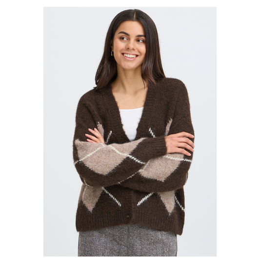 Fransa Charleen Cardigan Hot Fudge 20618568