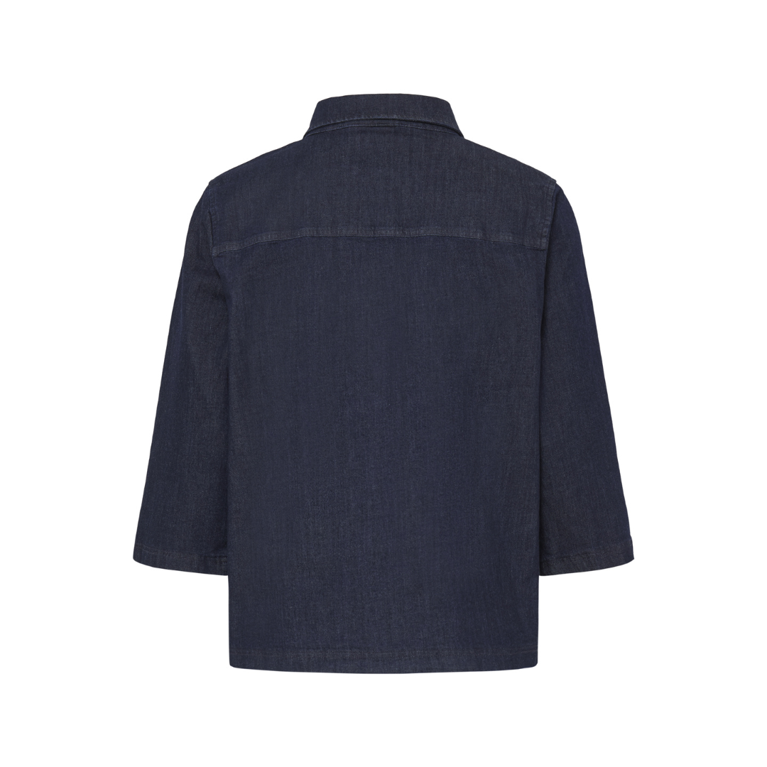 Fransa Chicago Shirt Raw Blue 20617799