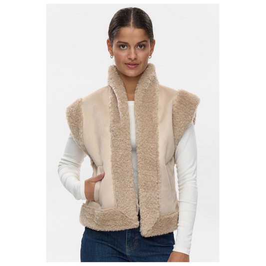 Numph Nuelliot Vest Grey Morn 705666