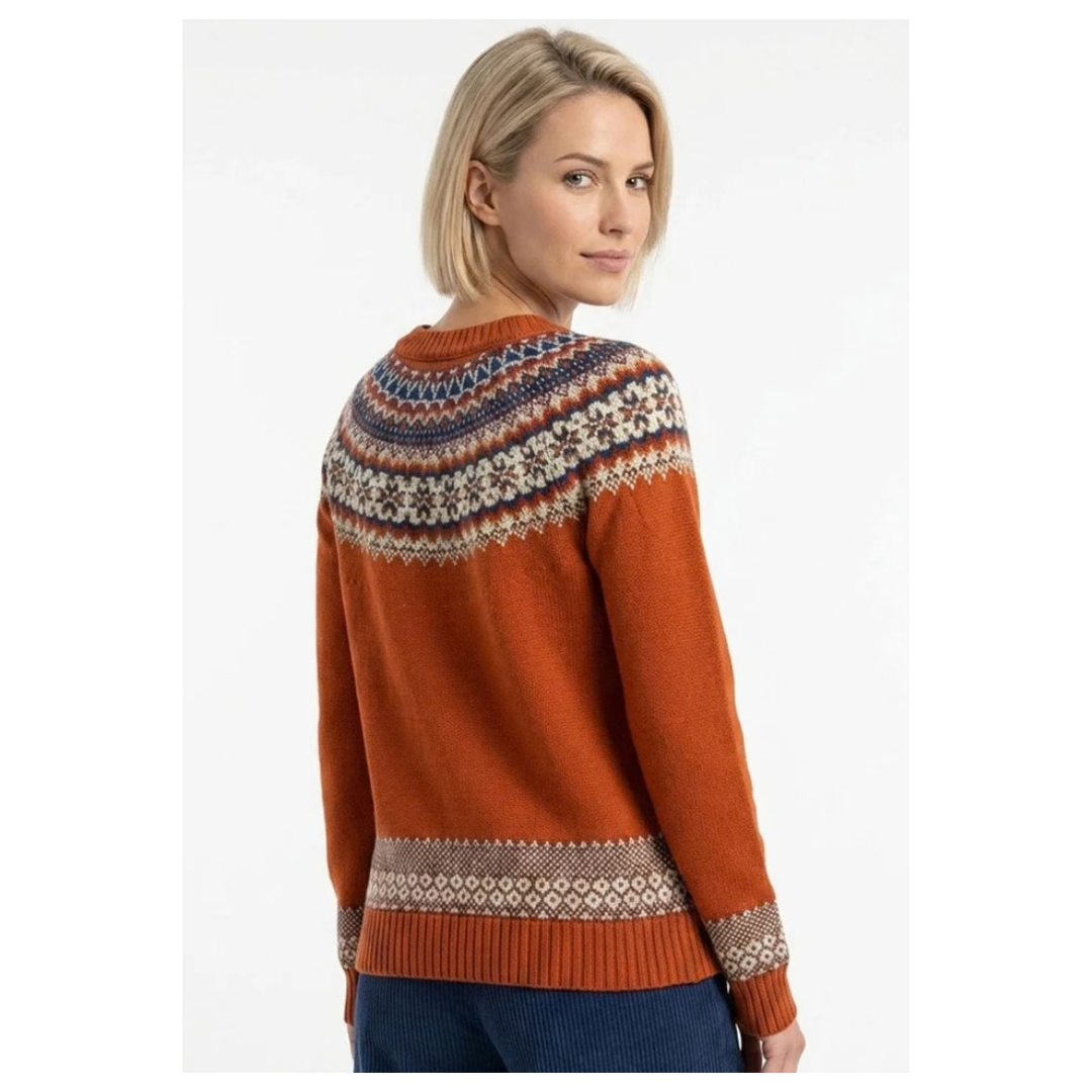 Pretty Vacant Susan Snowflake Sweater Gold Flame