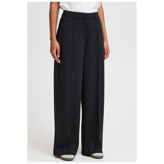 Ichi Kate Sus Office Wide Pants Black 20116768