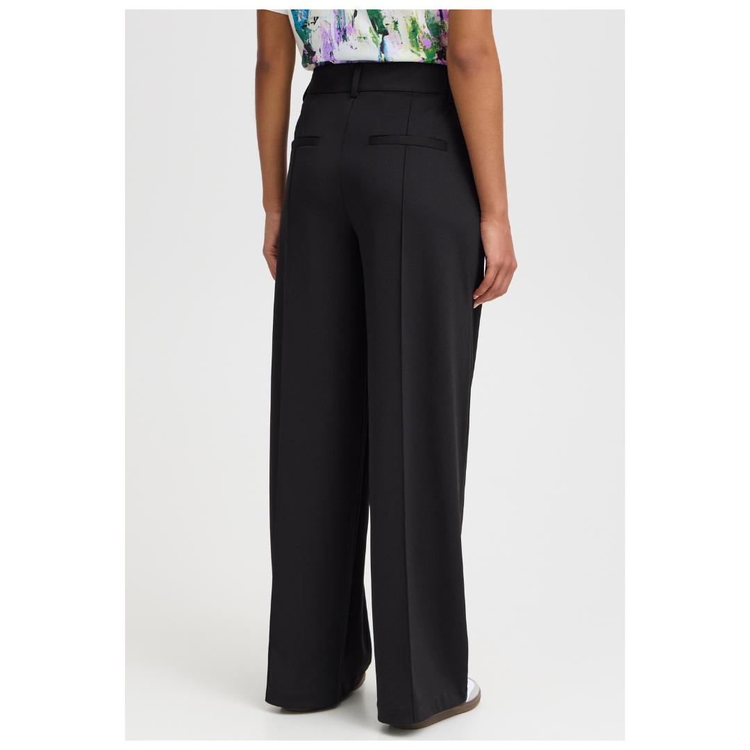 Ichi Kate Sus Office Wide Pants Black 20116768