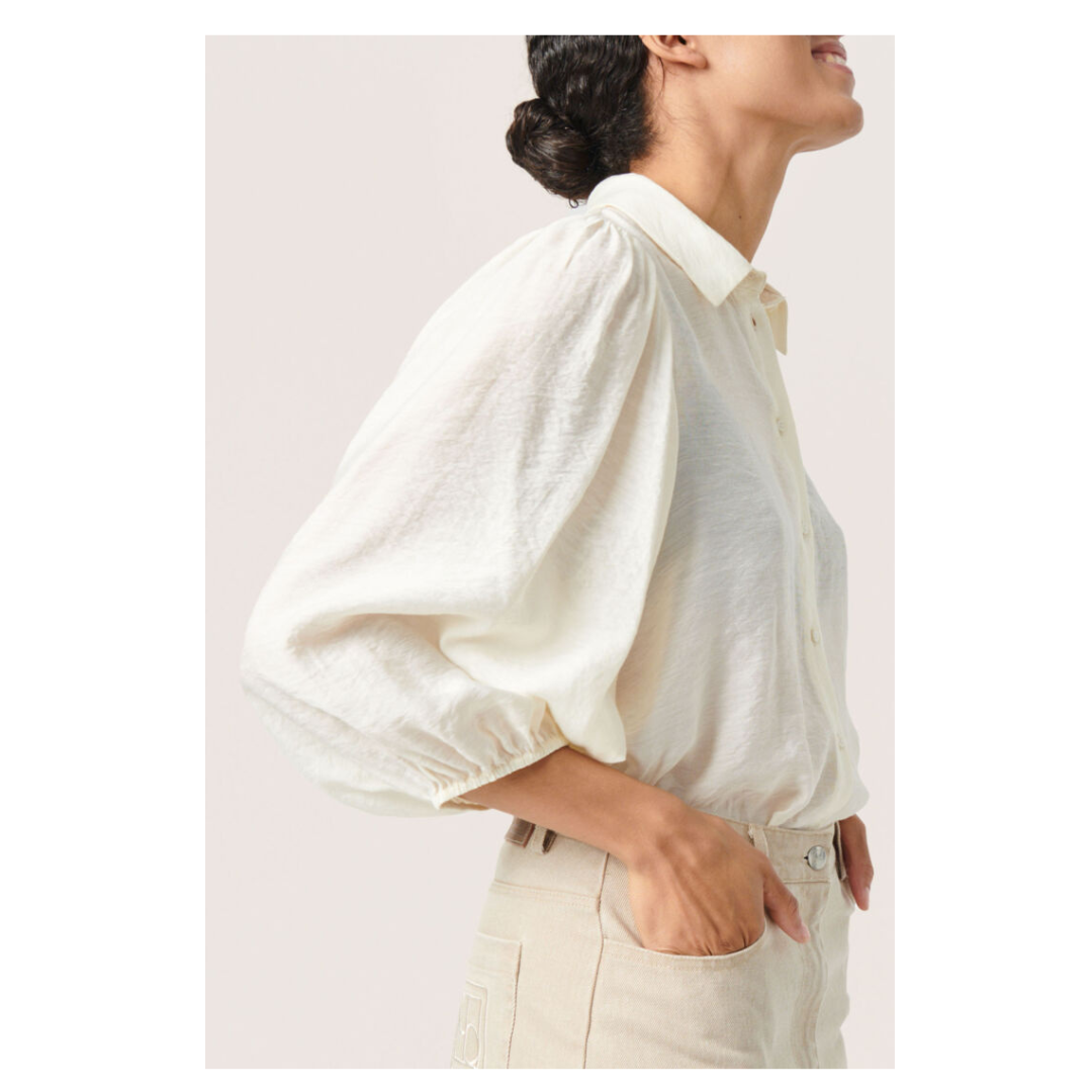 Soaked in Luxury Leodora Shirt Whisper White 30407386