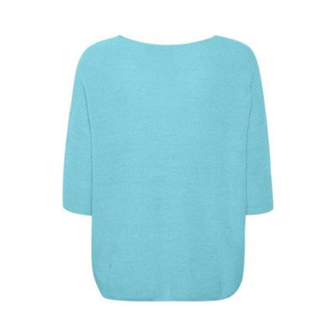 Soaked in Luxury Tuesday Cotton Jumper Sea Jet 30404993