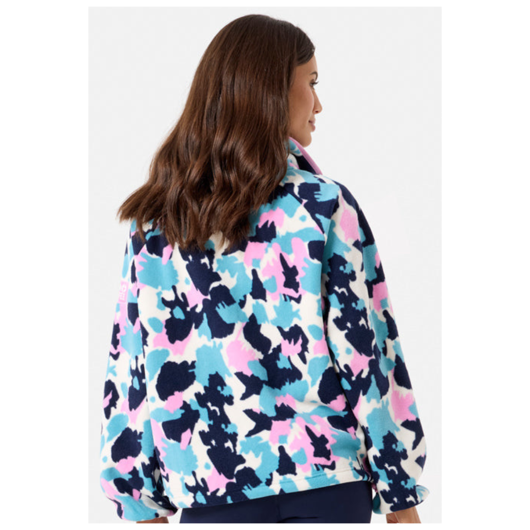 GymPlusCoffee Snap Polar Fleece Light Pop Print