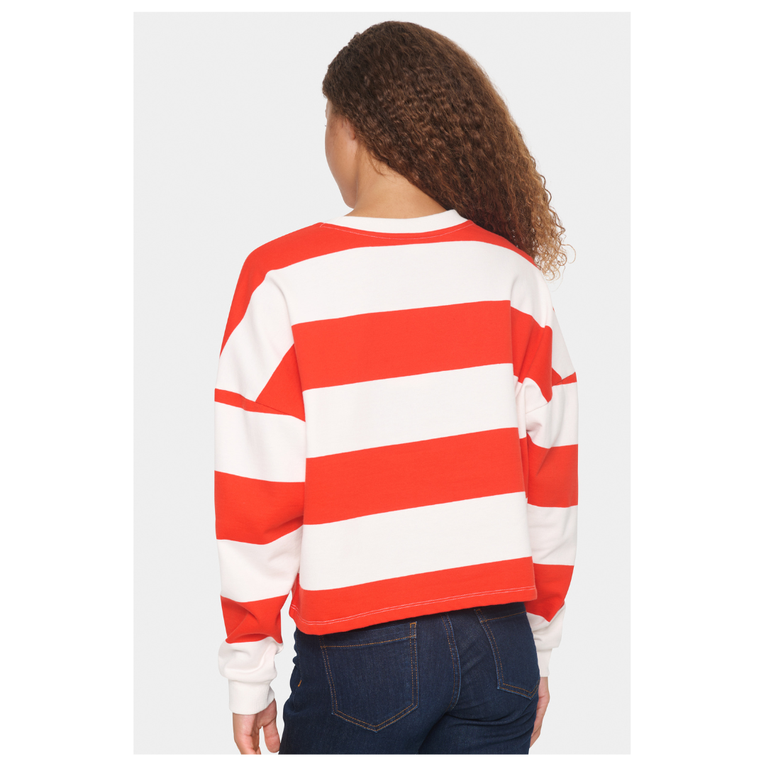 Saint Tropez Idahella Sweatshirt Flame Scarlet 30513807