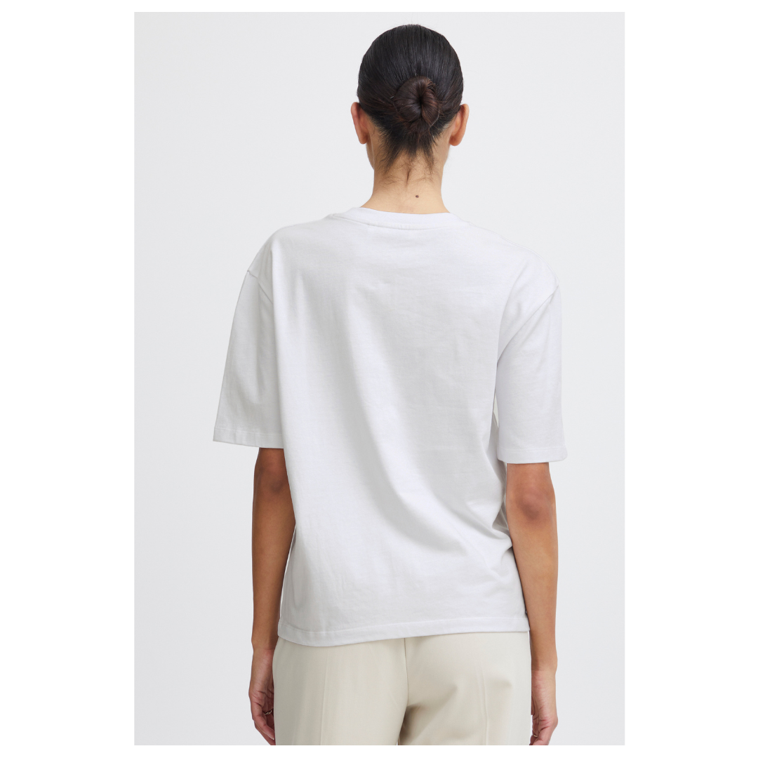 B Young Trollo Crew Neck T Shirt Optical White 20814444