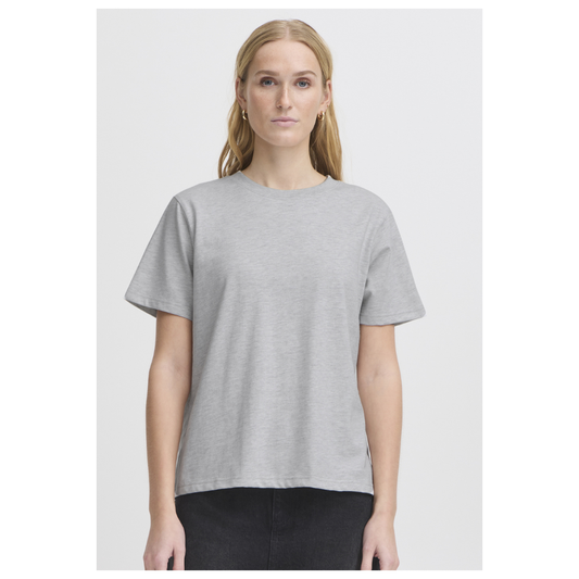 Ichi Palmer Top Grey Melange 20119365