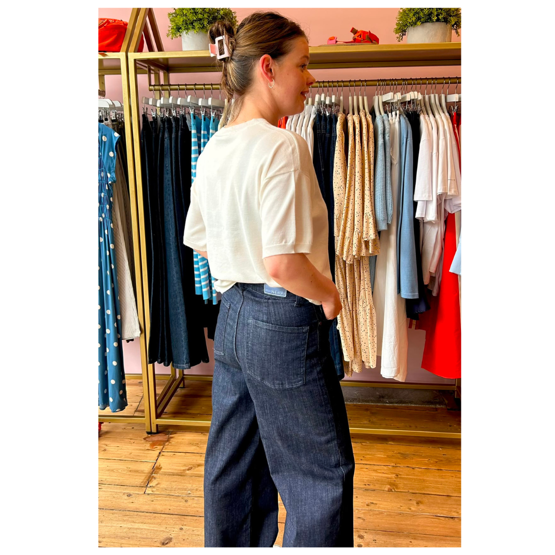 Numph Nuparis Jeans Wide Dark Blue 28” 707849