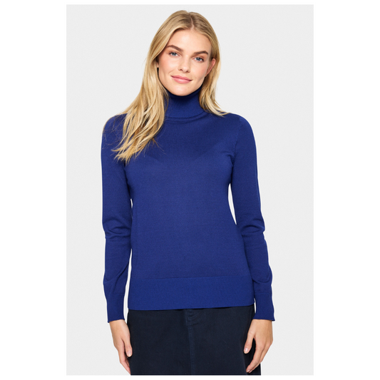 Saint Tropez Mila Rollneck Pullover Midnight Sail 30500018