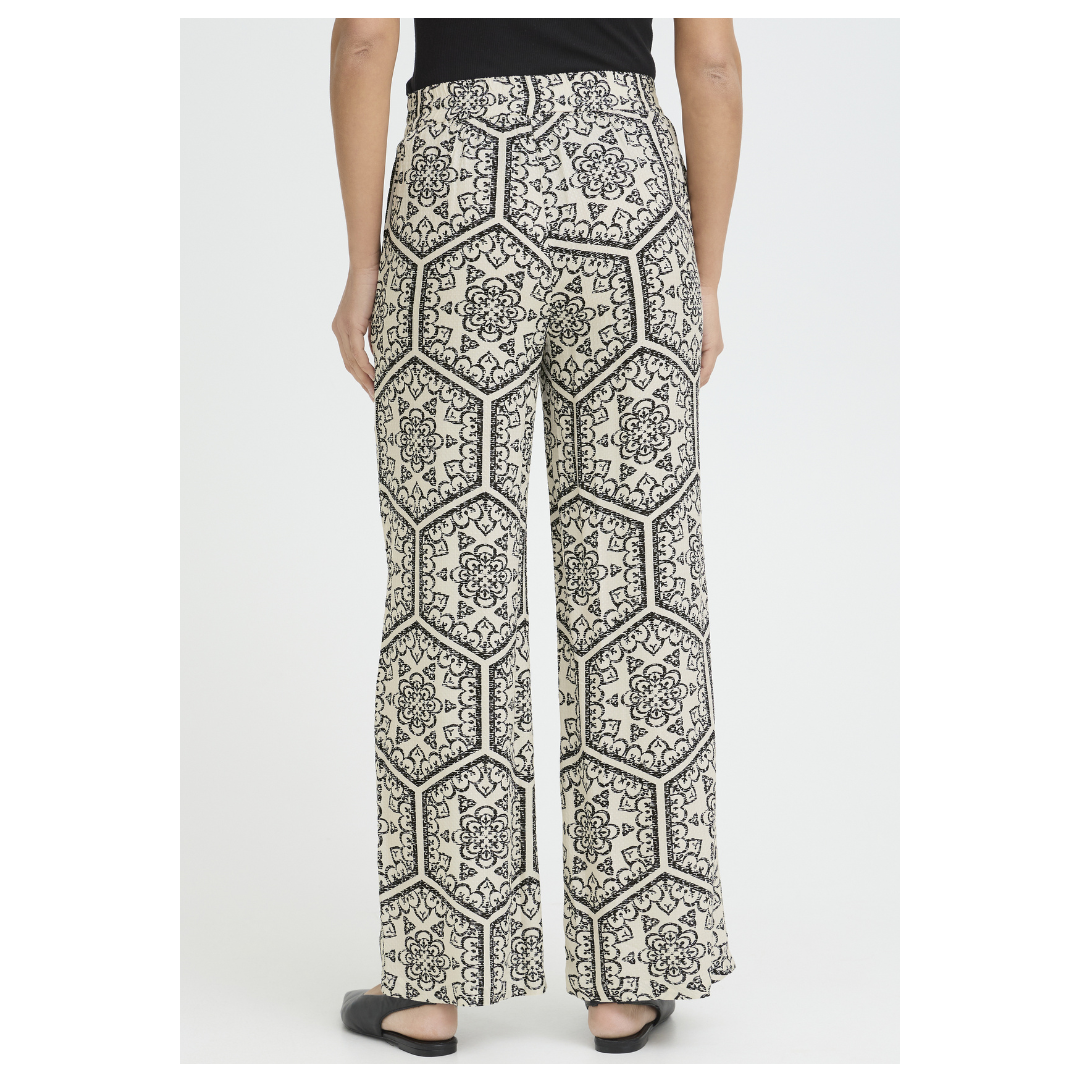 Fransa Oline Pants Black Boho Art 20615801