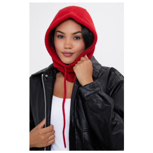 My Accessories Drawstring Snood Red AS24HA88