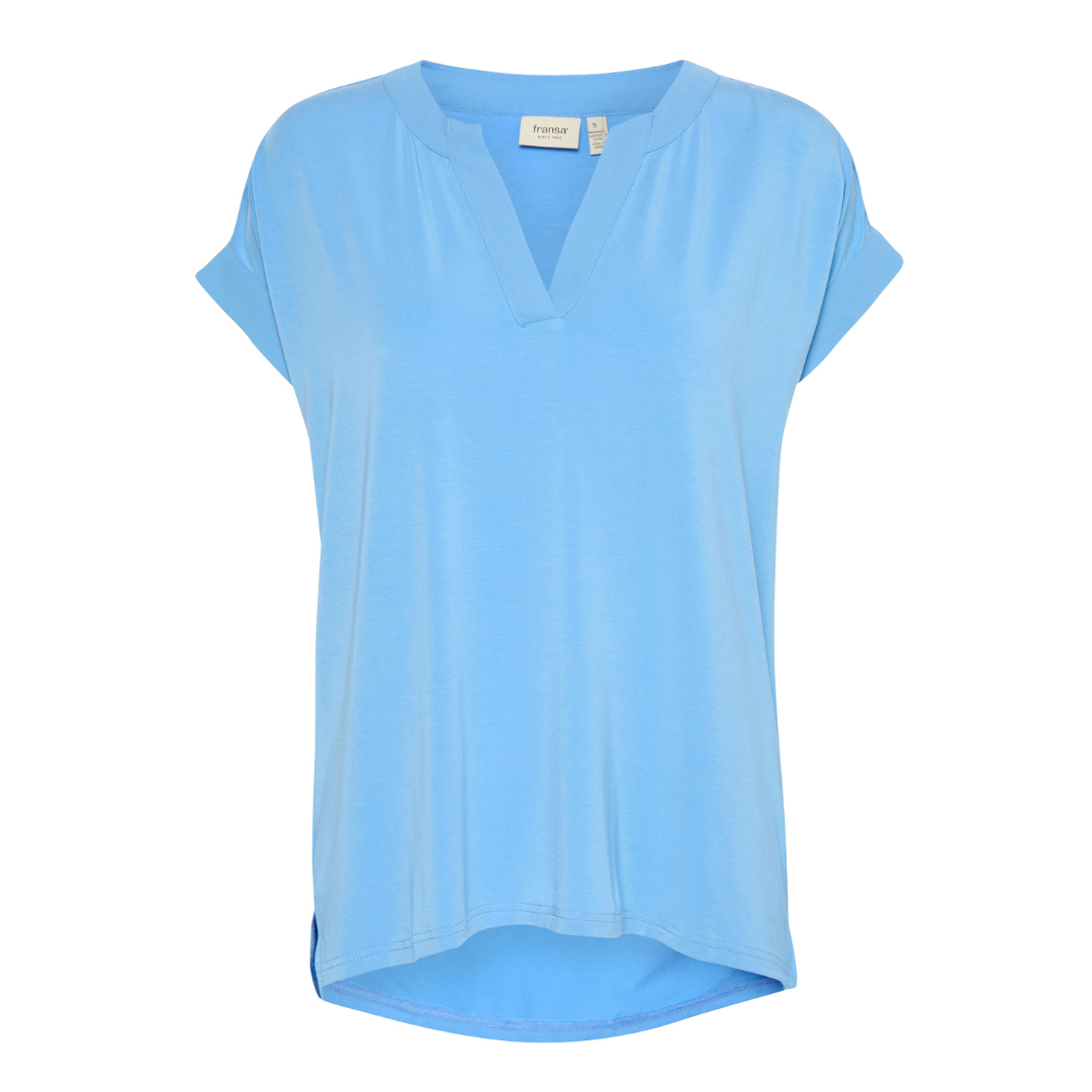 Fransa Liv Tee Azure Blue 20613699