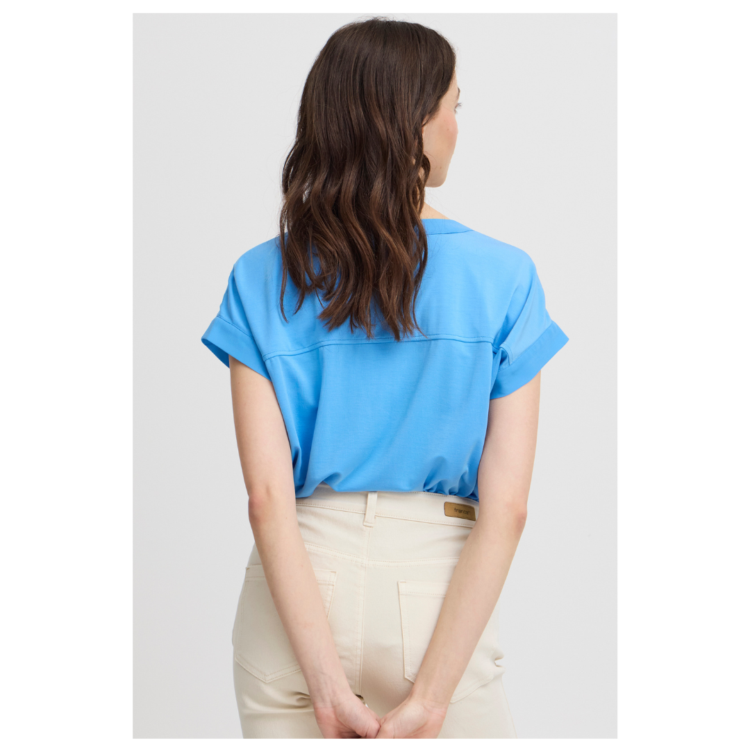 Fransa Liv Tee Azure Blue 20613699