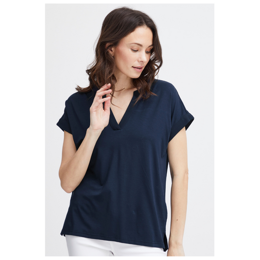 Fransa Liv Tee Navy Blazer 20613699