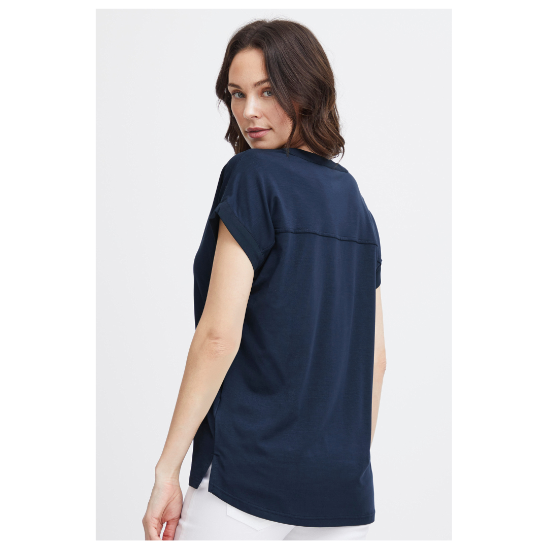 Fransa Liv Tee Navy Blazer 20613699