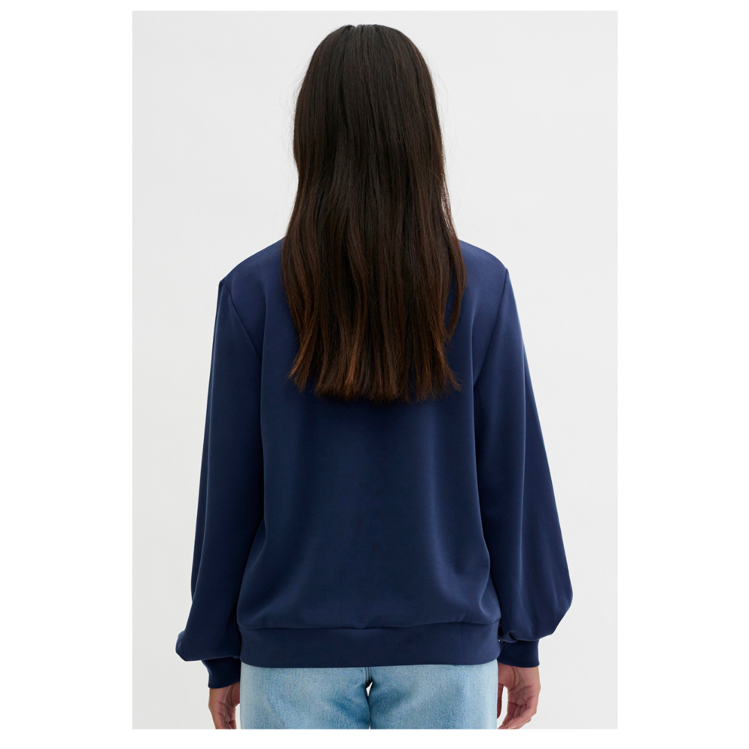 My Essential Wardrobe The Sweat Blouse Navy 10703583