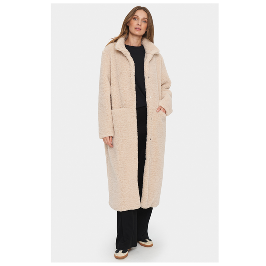 Saint Tropez Felicia Teddy Coat Fog 30513342