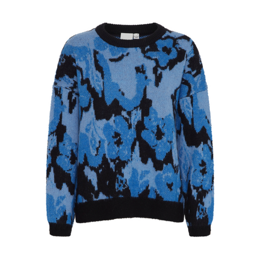 Ichi Povoke Sweater Strong Blue 20121878