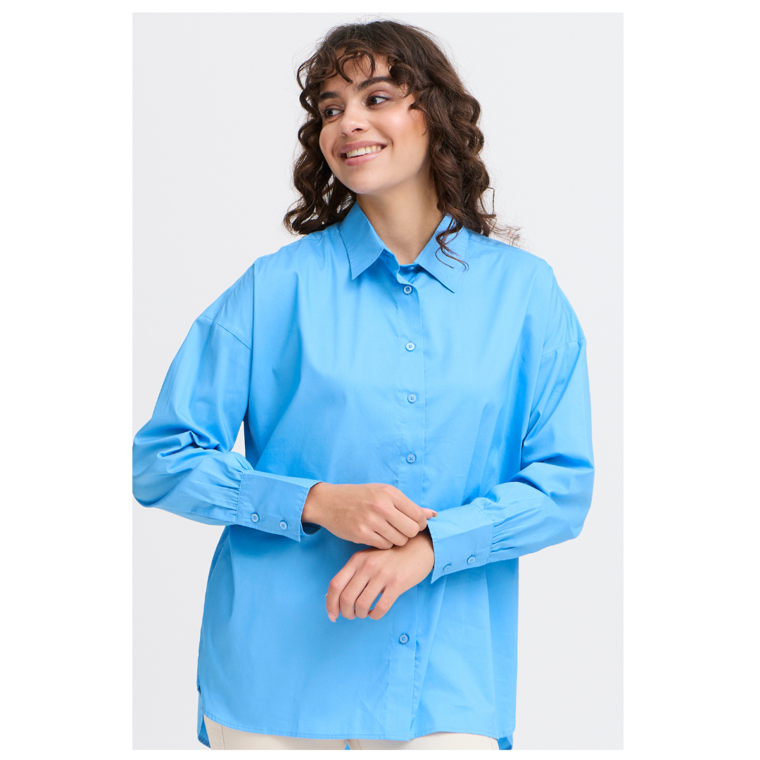 Fransa Zashirt Azure Blue 20611864