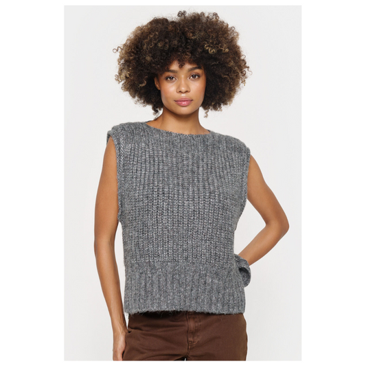 Saint Tropez Haily Vest Mist Grey 30513656