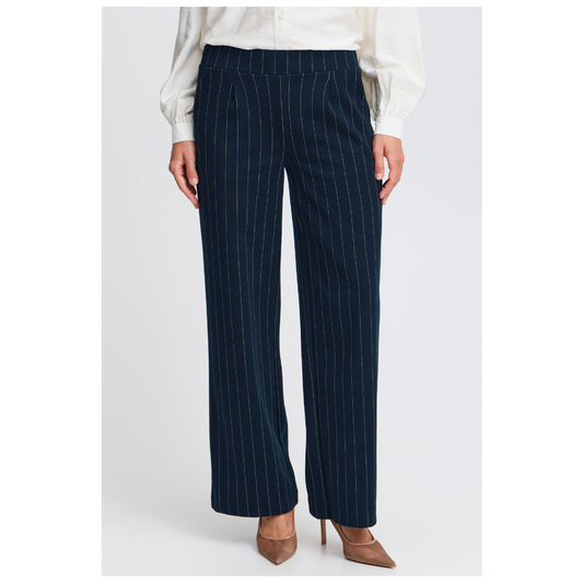 B Young Rowan Stripe Pant Navy Blazer Mix 20815702