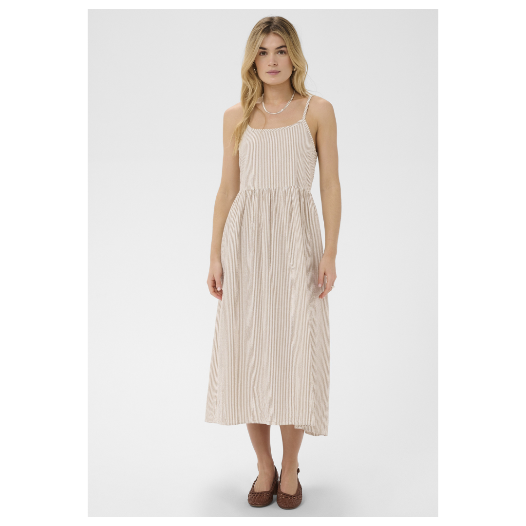 Saint Tropez Elmiko Strap Dress Toasted Coconut 30515131
