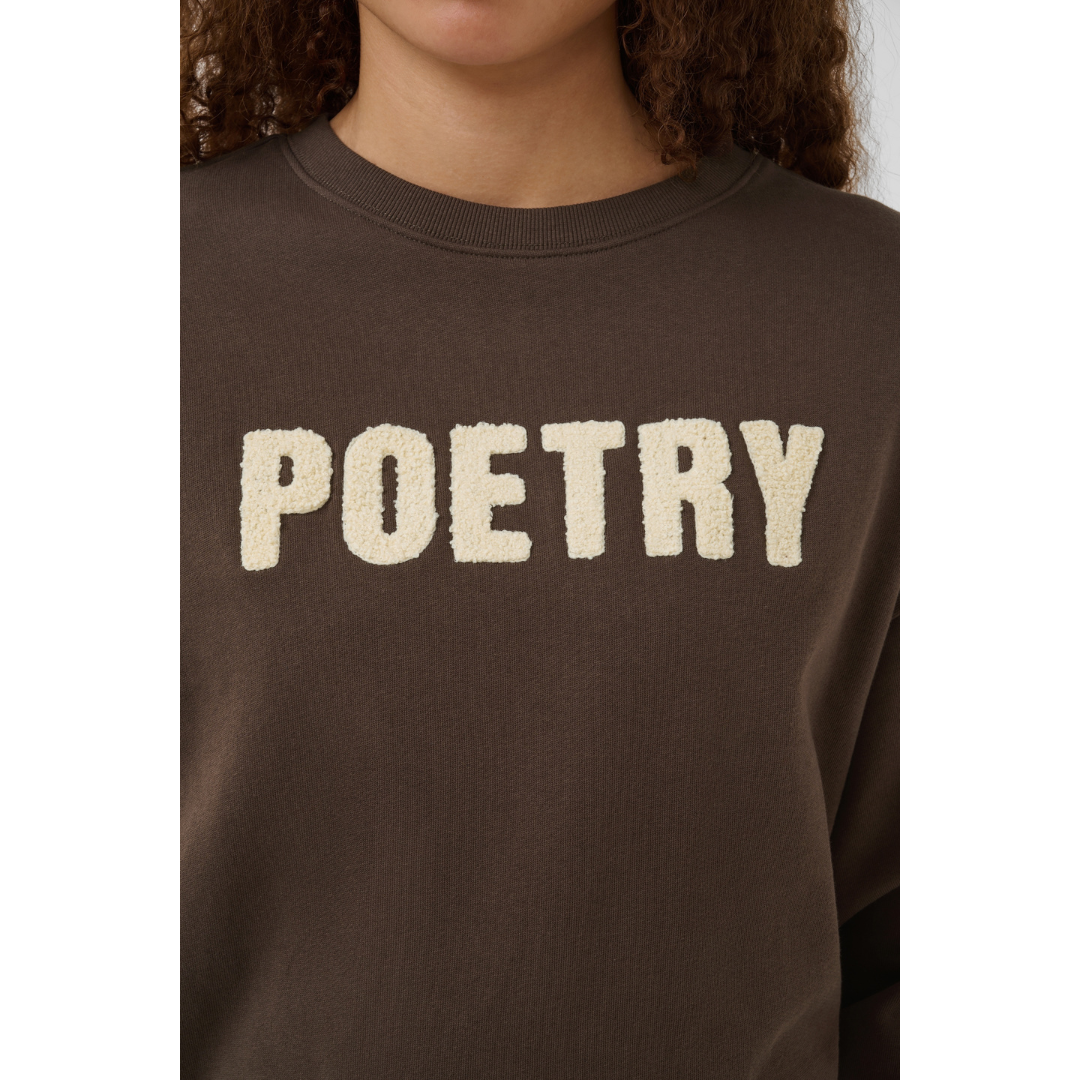 Saint Tropez Suzie Sweatshirt Chocolate Brown 30515248