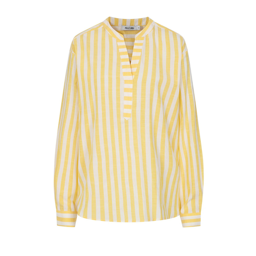 Alice Collins Megan Shirt Butter/White 036S612